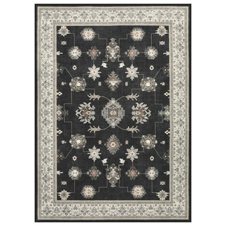 5x7/8x10/9x12 Boho Washable Area Rug, Farmhouse Vintage Ultra Thin Indoor Non-Slip Carpet for Living Room, Oeko-Tex Certified