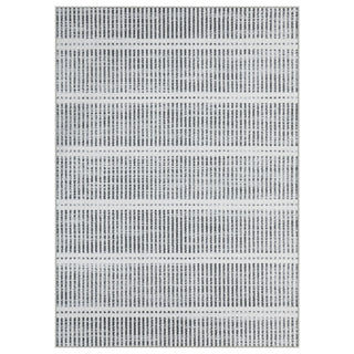 3x5/5x7 Ultra Thin Washable Area Rugs, Modern Non-Slip Striped Farmhouse Soft Indoor Carpet for Bedside Living Room, Oeko-Tex Certified