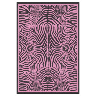 5x7 Zebra Print Washable Area Rug, Boho Modern Animal Soft Non Slip Nursery Living Room Carpet, Oeko-Tex Certified
