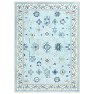 5x7/8x10/9x12 Boho Washable Area Rug, Farmhouse Vintage Ultra Thin Indoor Non-Slip Carpet for Living Room, Oeko-Tex Certified